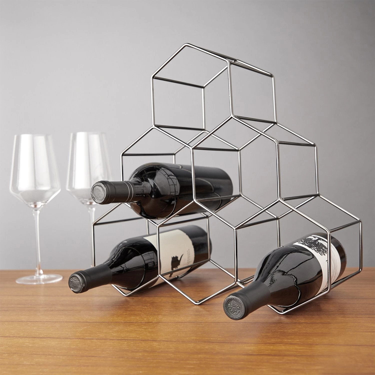 Geo Counter Top Wine Rack By ViskiĀ®