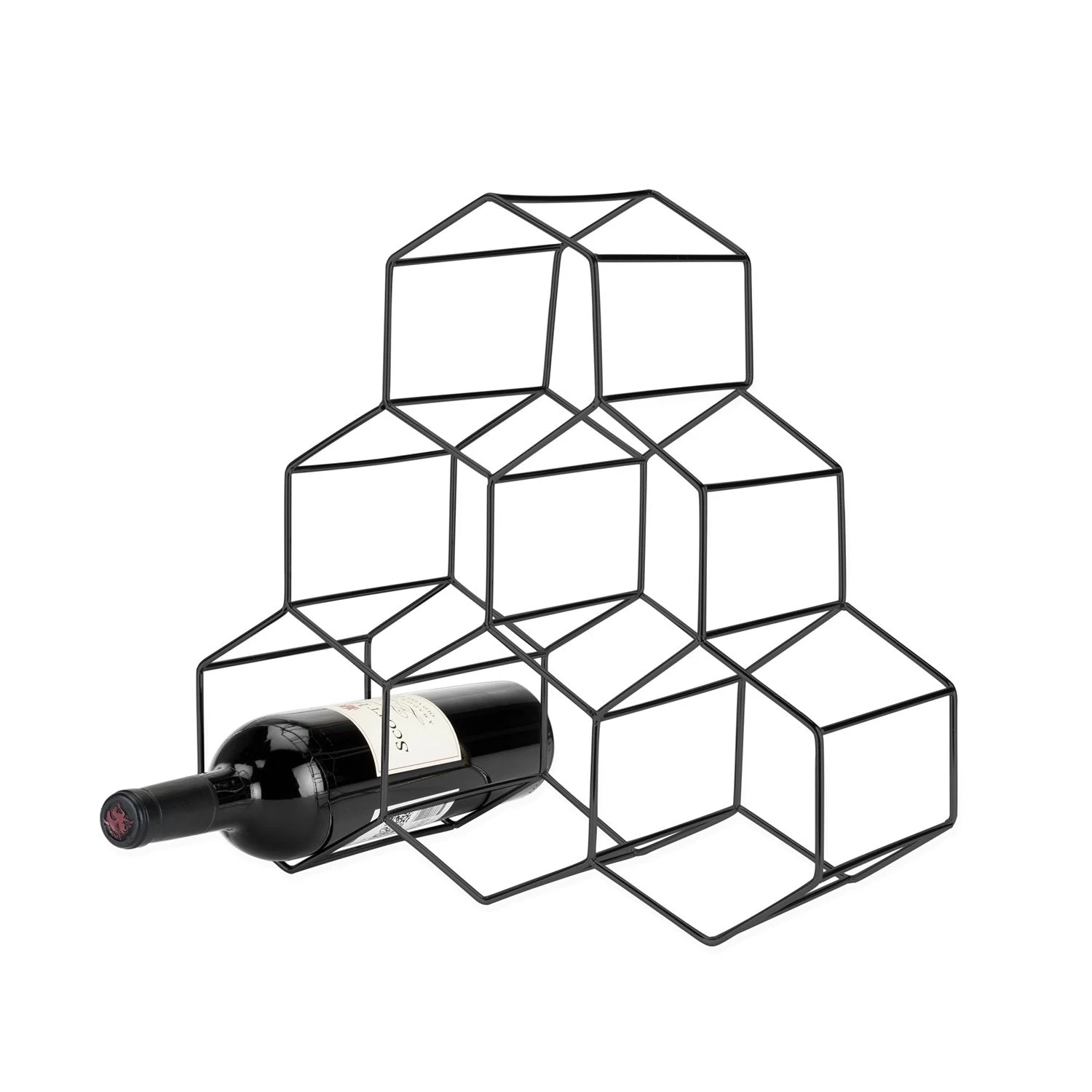 Geo Counter Top Wine Rack By ViskiĀ® - Image 2