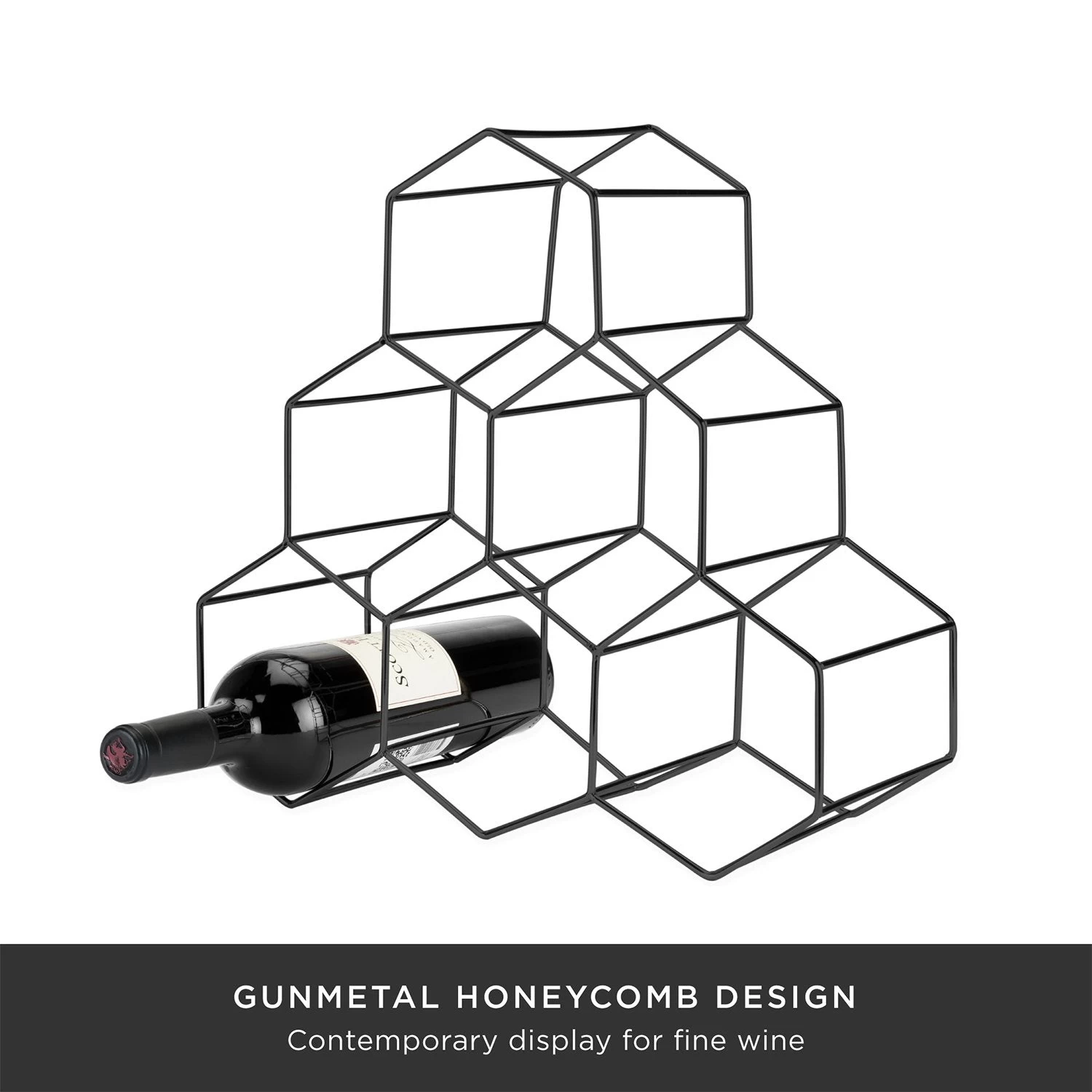 Geo Counter Top Wine Rack By ViskiĀ® - Image 5