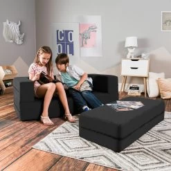 Jaxx Zipline Big Kid's Modular Sofa And Ottoman