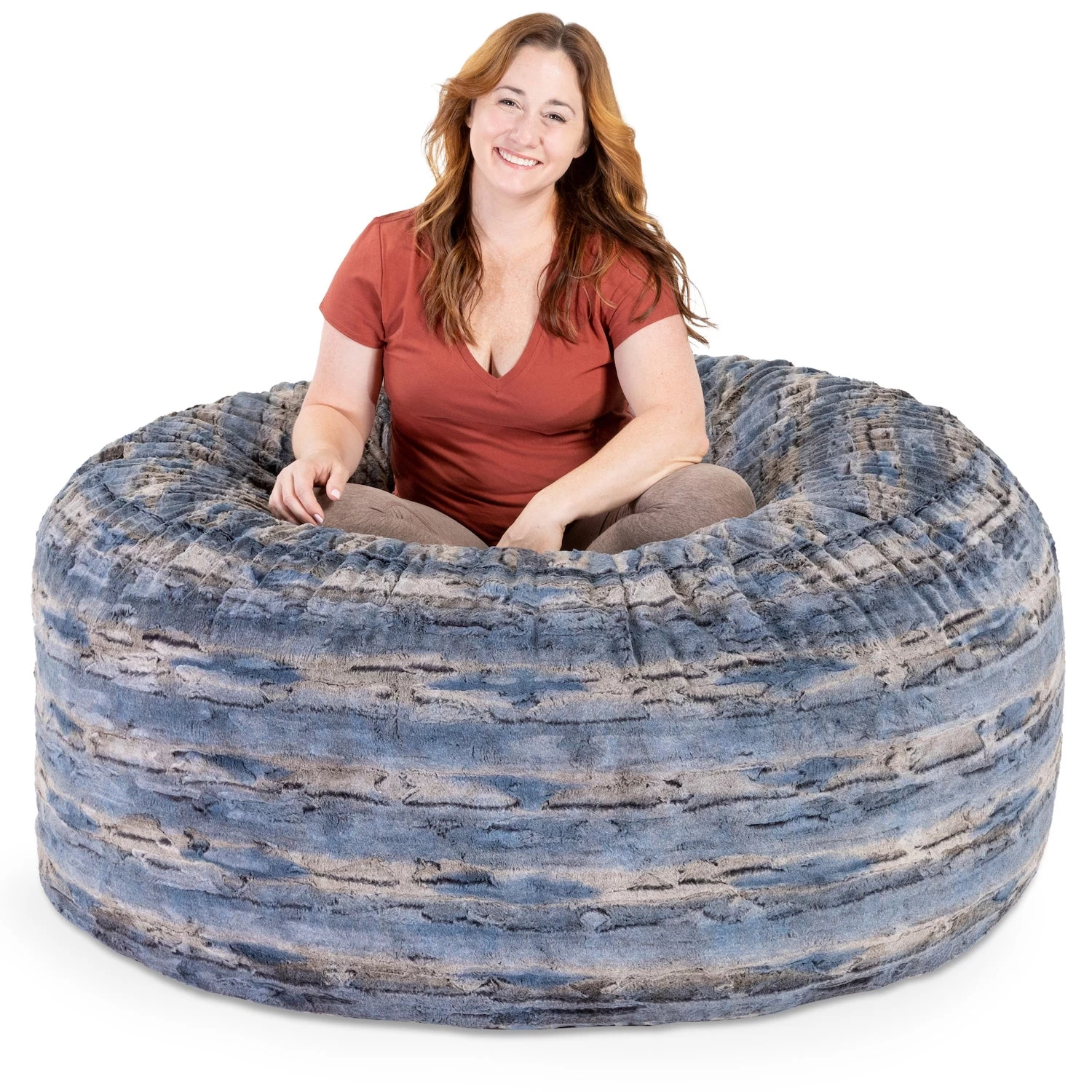 Jaxx Metro Sac 5 Foot Bean Bag Chair - Luxe Fur - Image 17