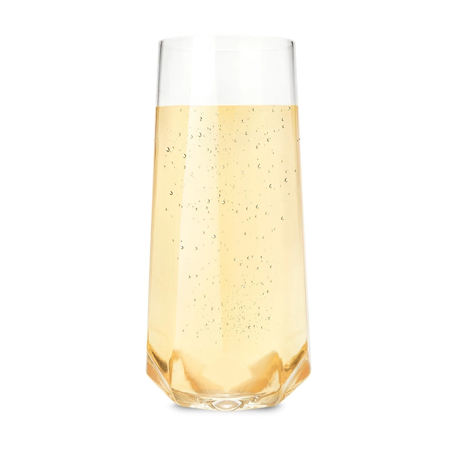 Faceted Crystal Stemless Champagne Flutes By ViskiĀ® - Image 3