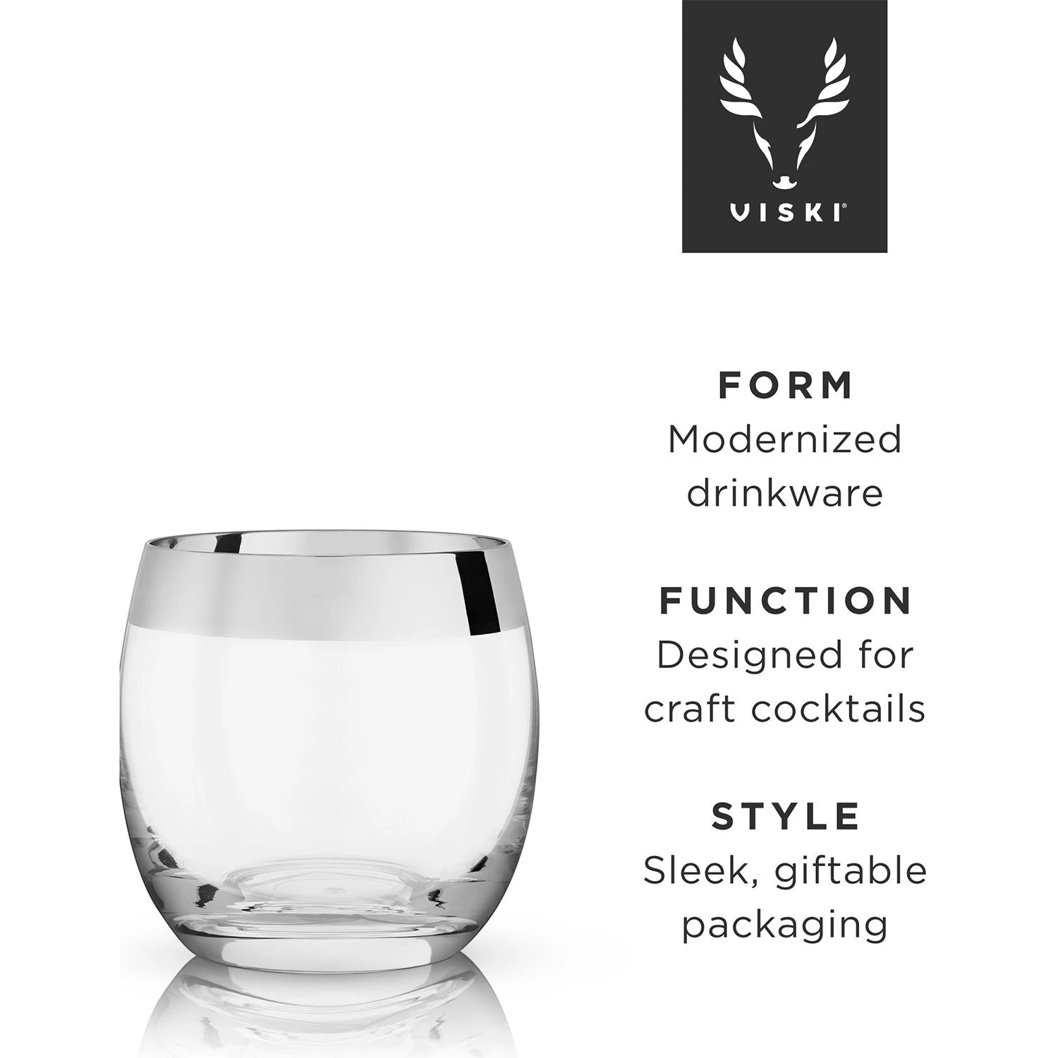 Chrome Rim Crystal Tumblers By ViskiĀ® - Image 5