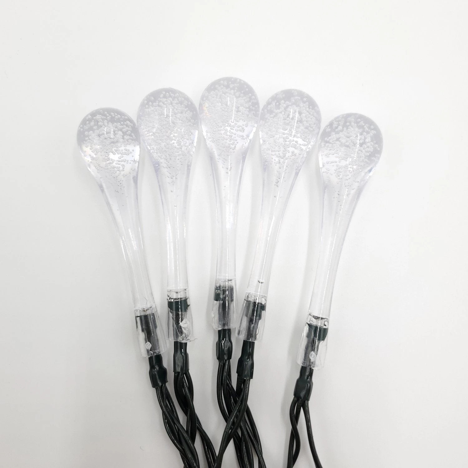 Solar Powered Water Drop String Lights - Soft White - Image 3