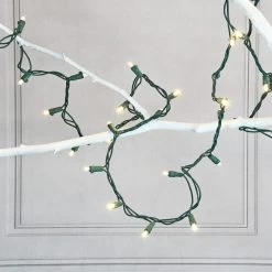 Electric LED Mini String Lights With 70 Soft White Bulbs