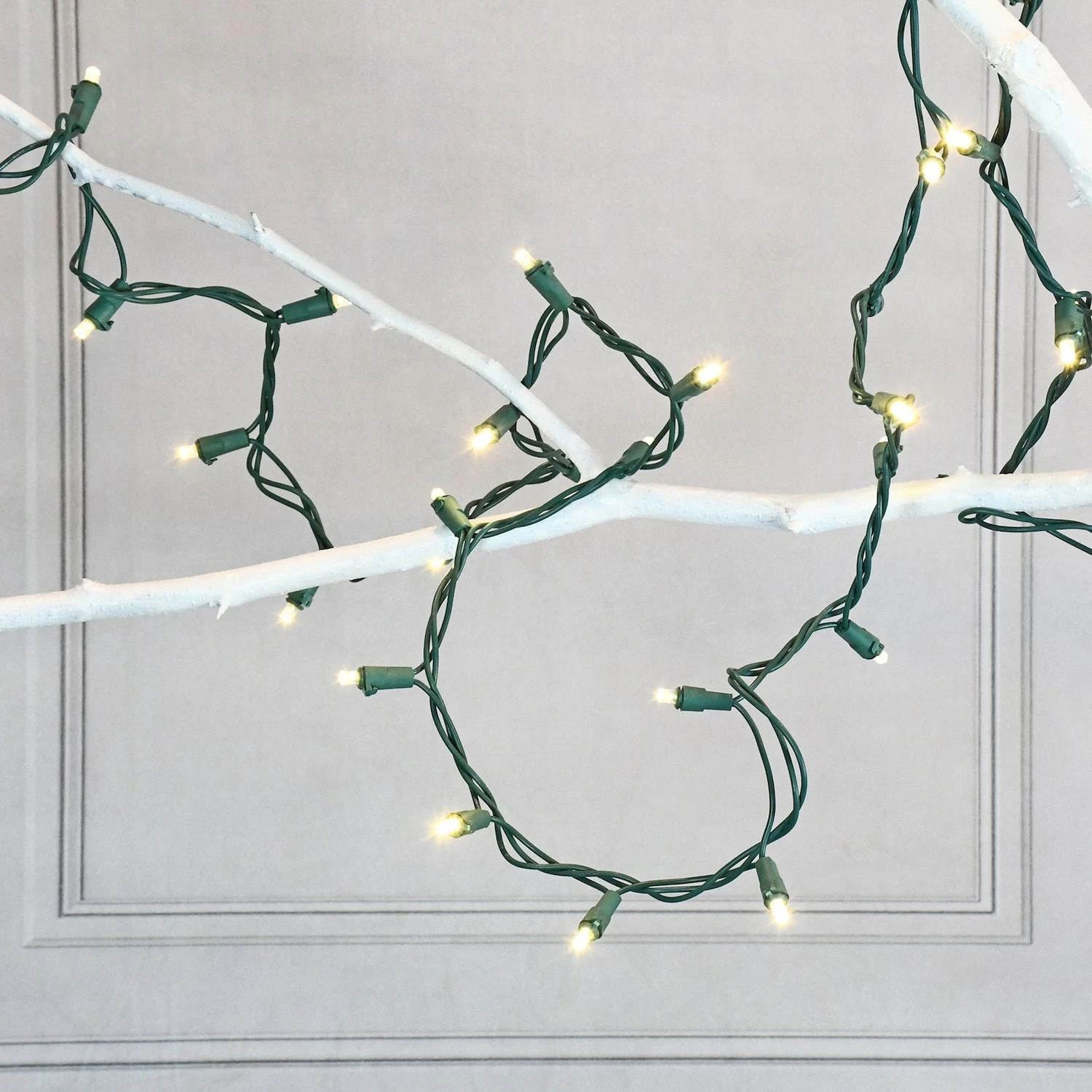 Electric LED Mini String Lights With 70 Soft White Bulbs