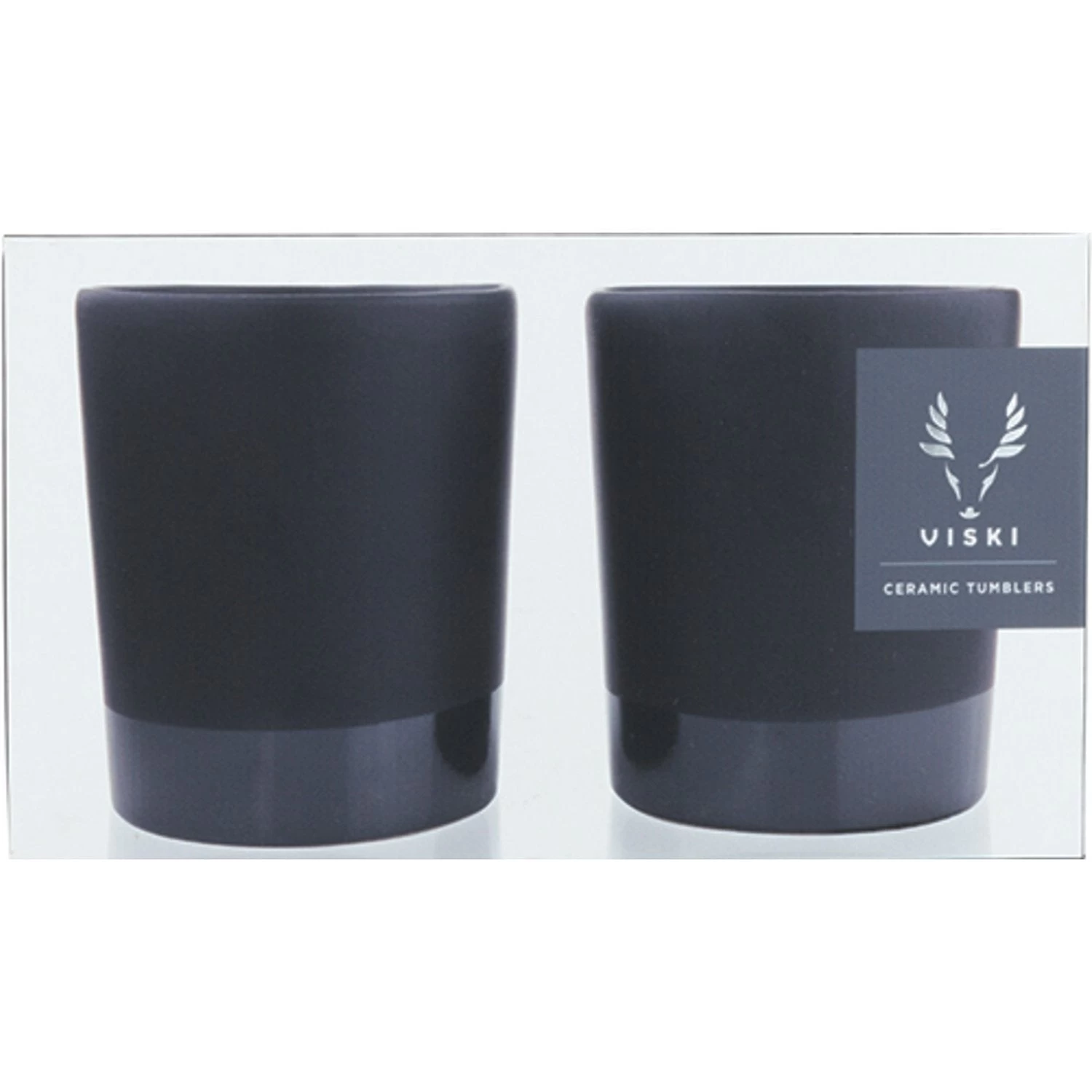 Black Stoneware Tumblers By Viski® - Image 5