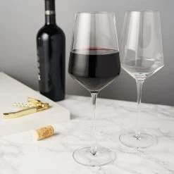 Angled Crystal Bordeaux Glasses By Viski®