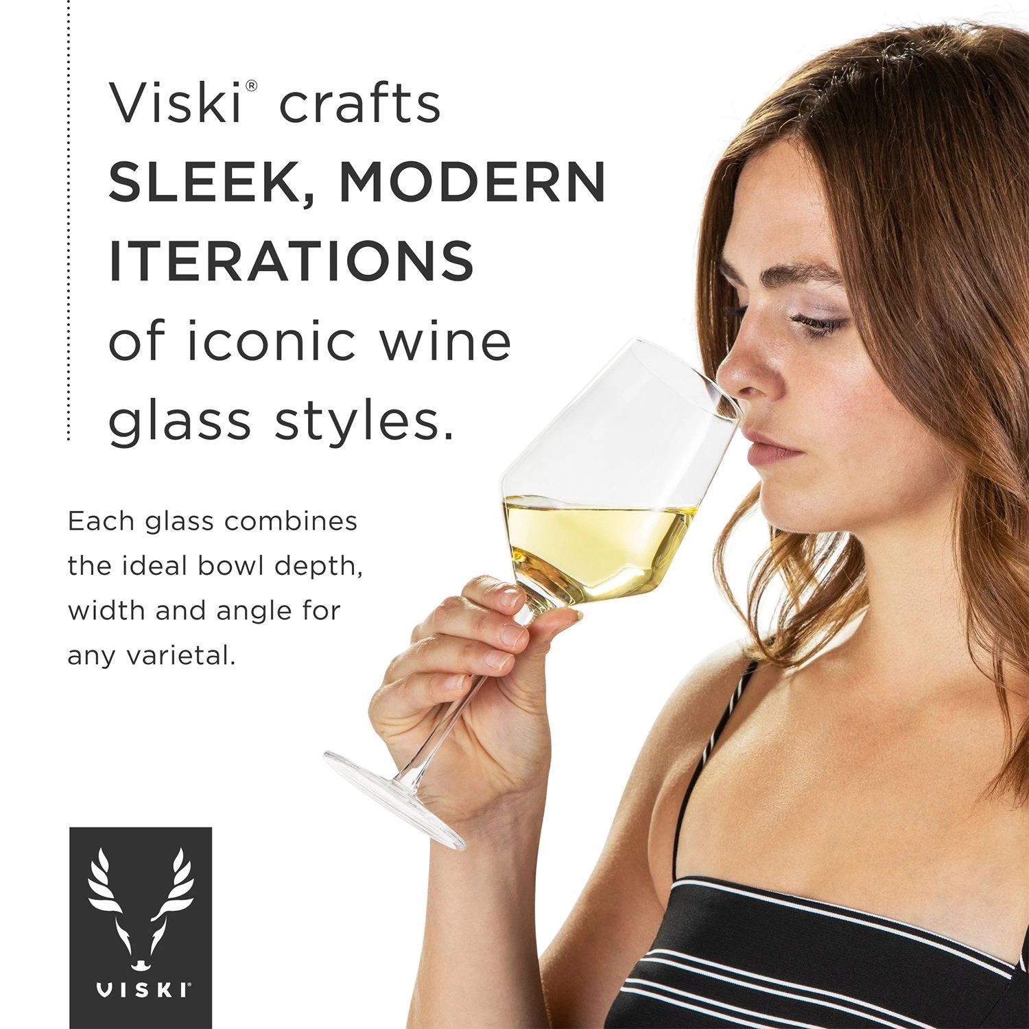 Angled Crystal Burgundy Glasses By Viski® - Image 8