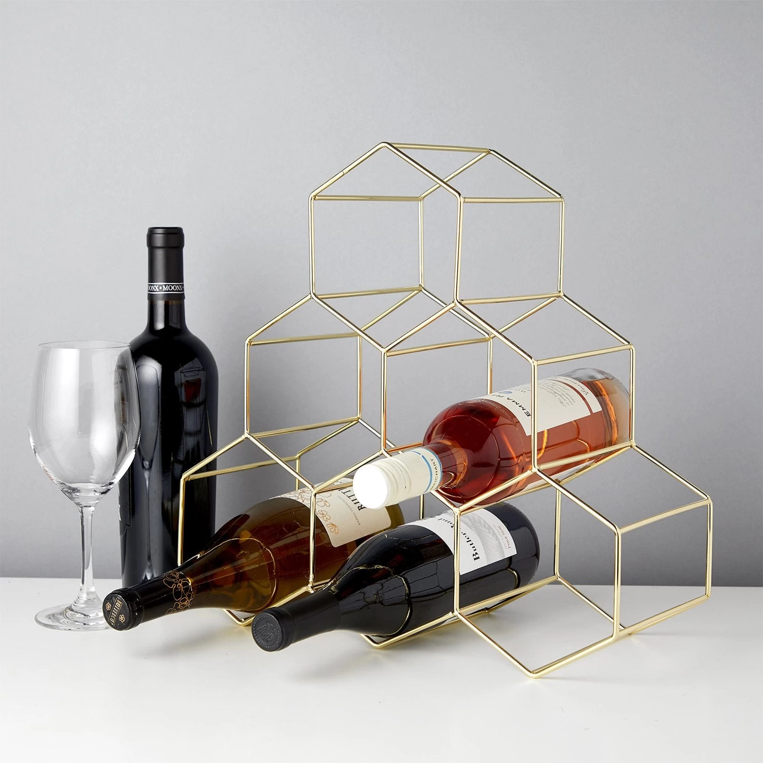 Geo Counter Top Wine Rack By ViskiĀ® - Image 8