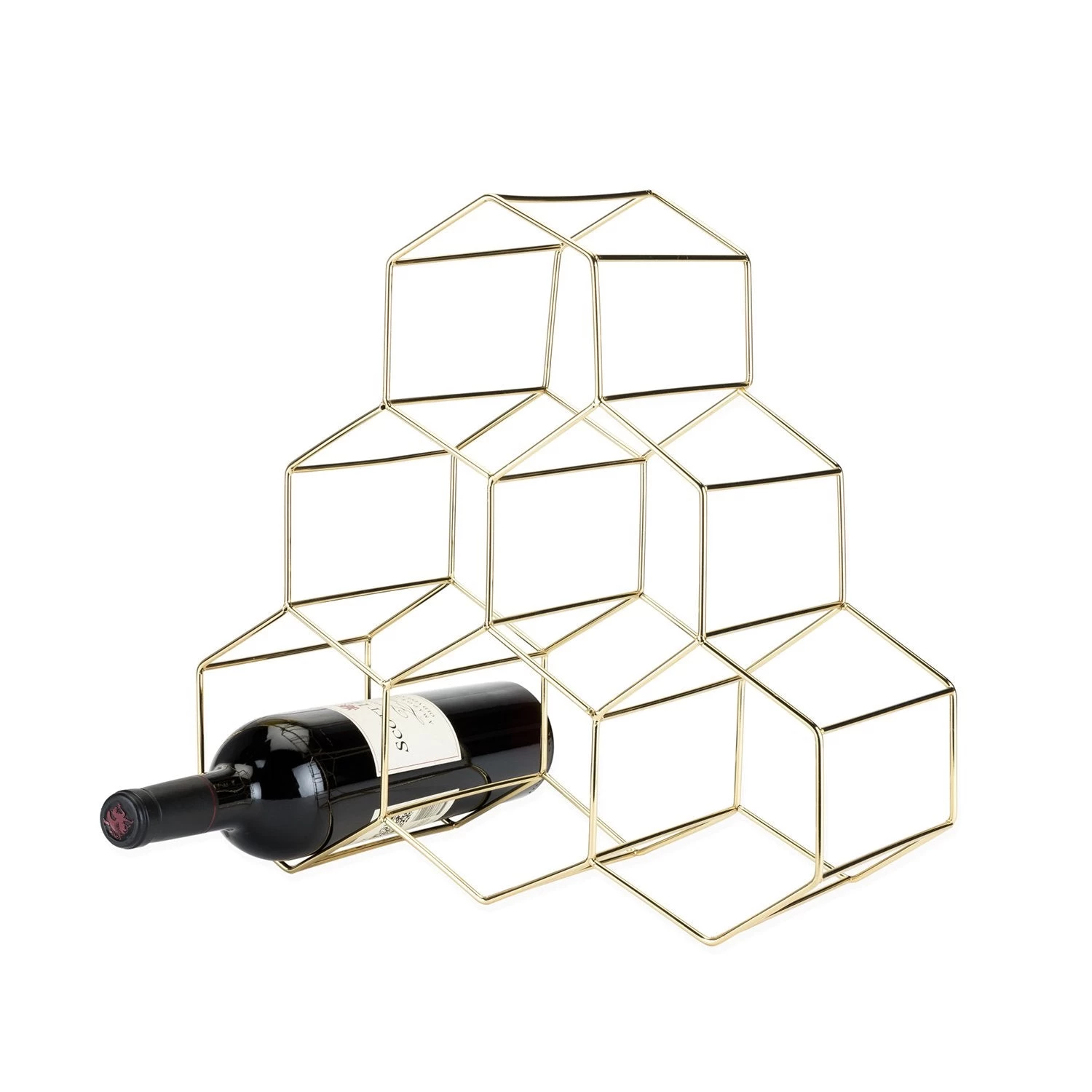 Geo Counter Top Wine Rack By ViskiĀ® - Image 9