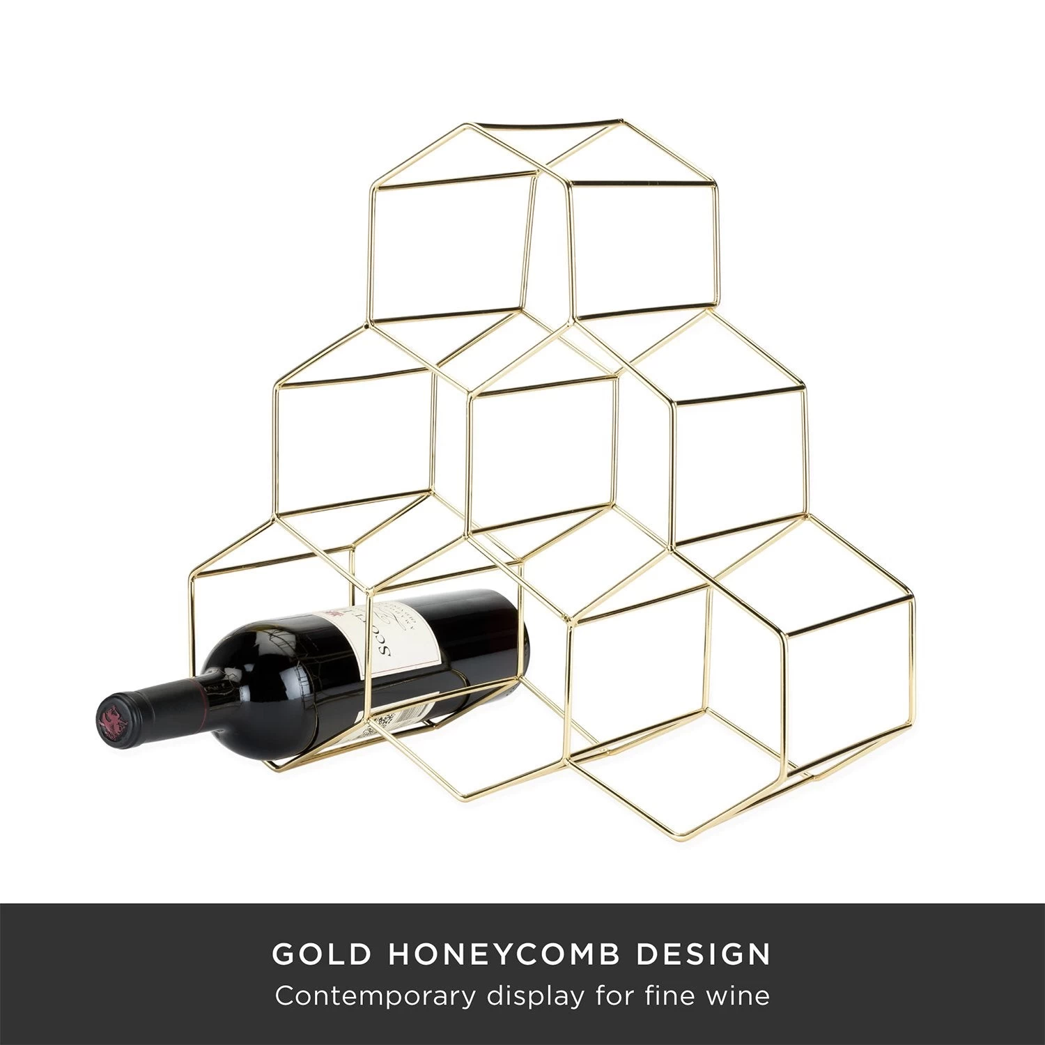 Geo Counter Top Wine Rack By ViskiĀ® - Image 12