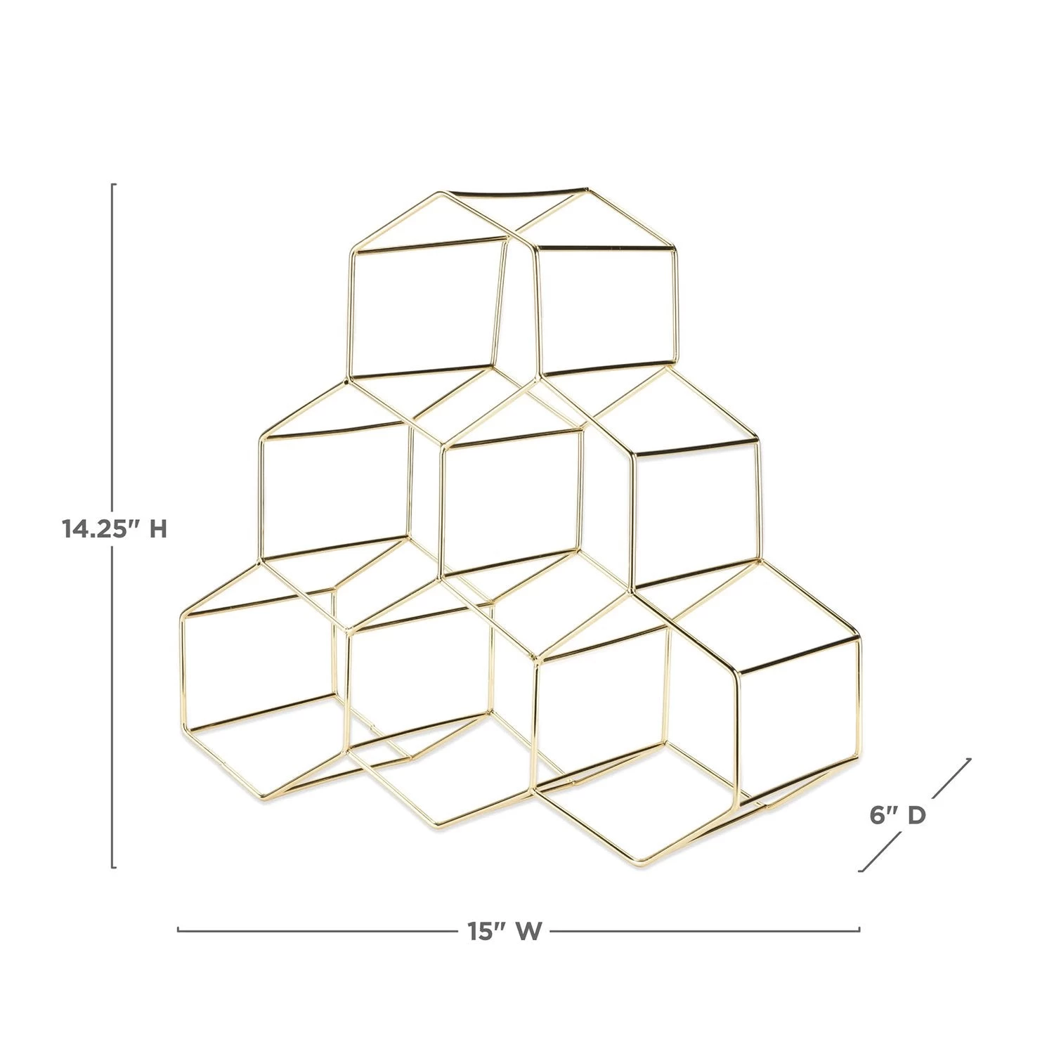 Geo Counter Top Wine Rack By ViskiĀ® - Image 14