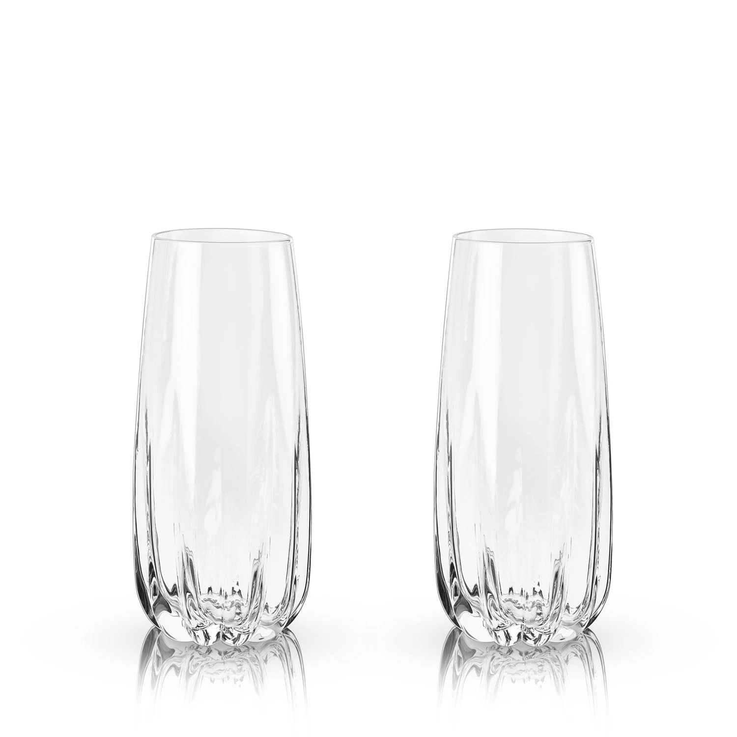 Cactus Crystal Stemless Champagne Flutes By Viski® - Image 7