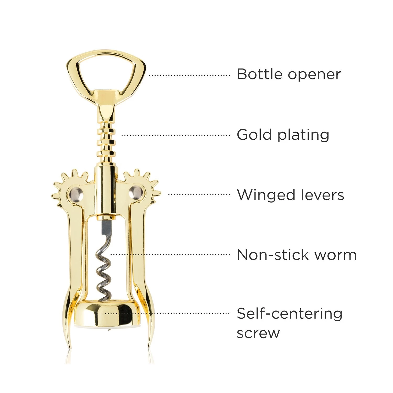 Gold Winged Corkscrew By ViskiĀ® - Image 3