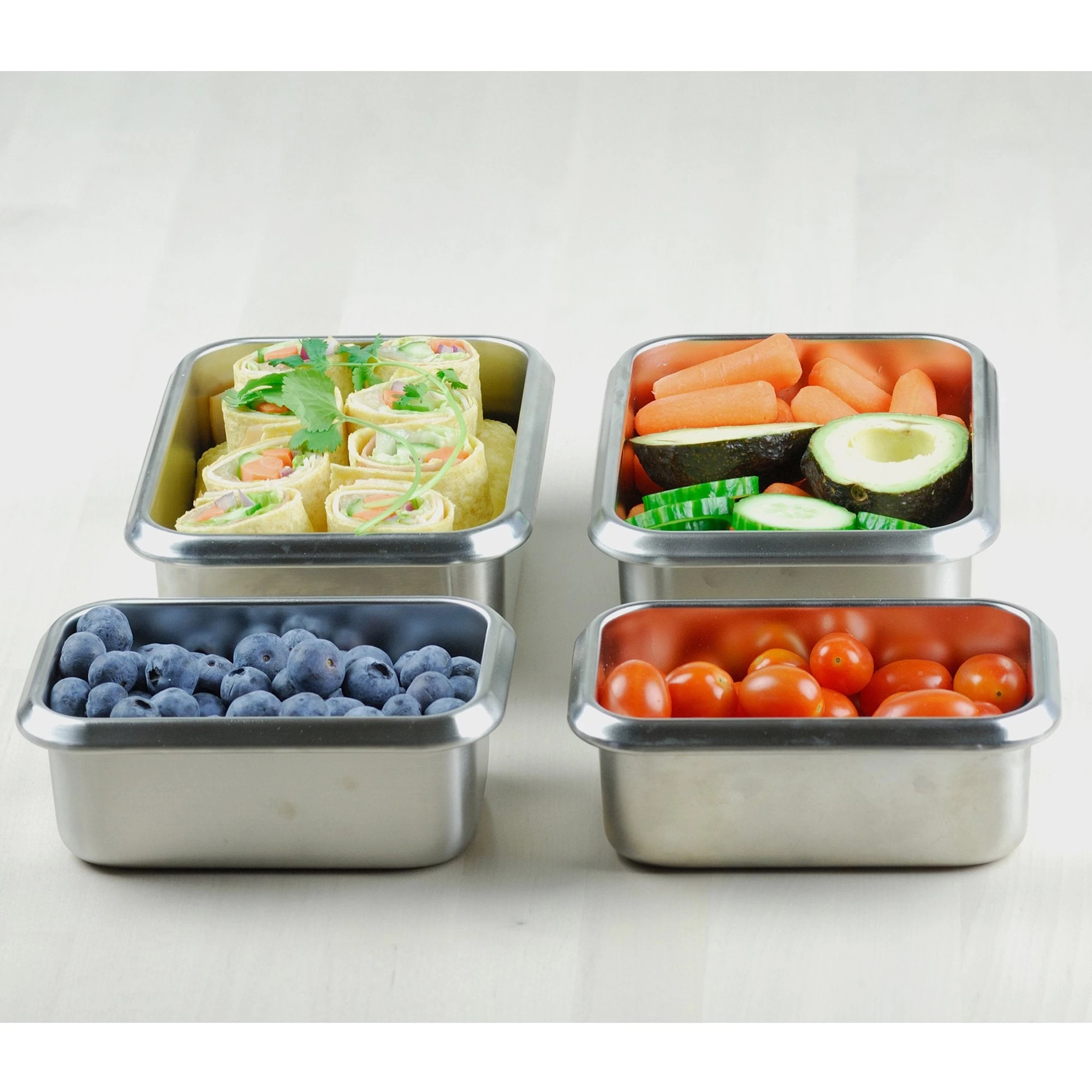 Minimal Stainless Steel Containers Set - Image 3