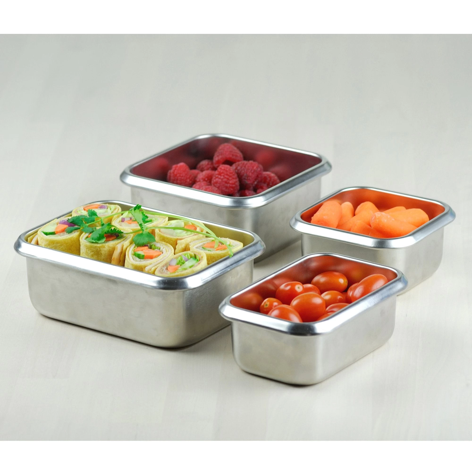 Minimal Stainless Steel Containers Set - Image 4