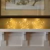 Battery Operated LED Lighted Metal Stars- Set Of 3