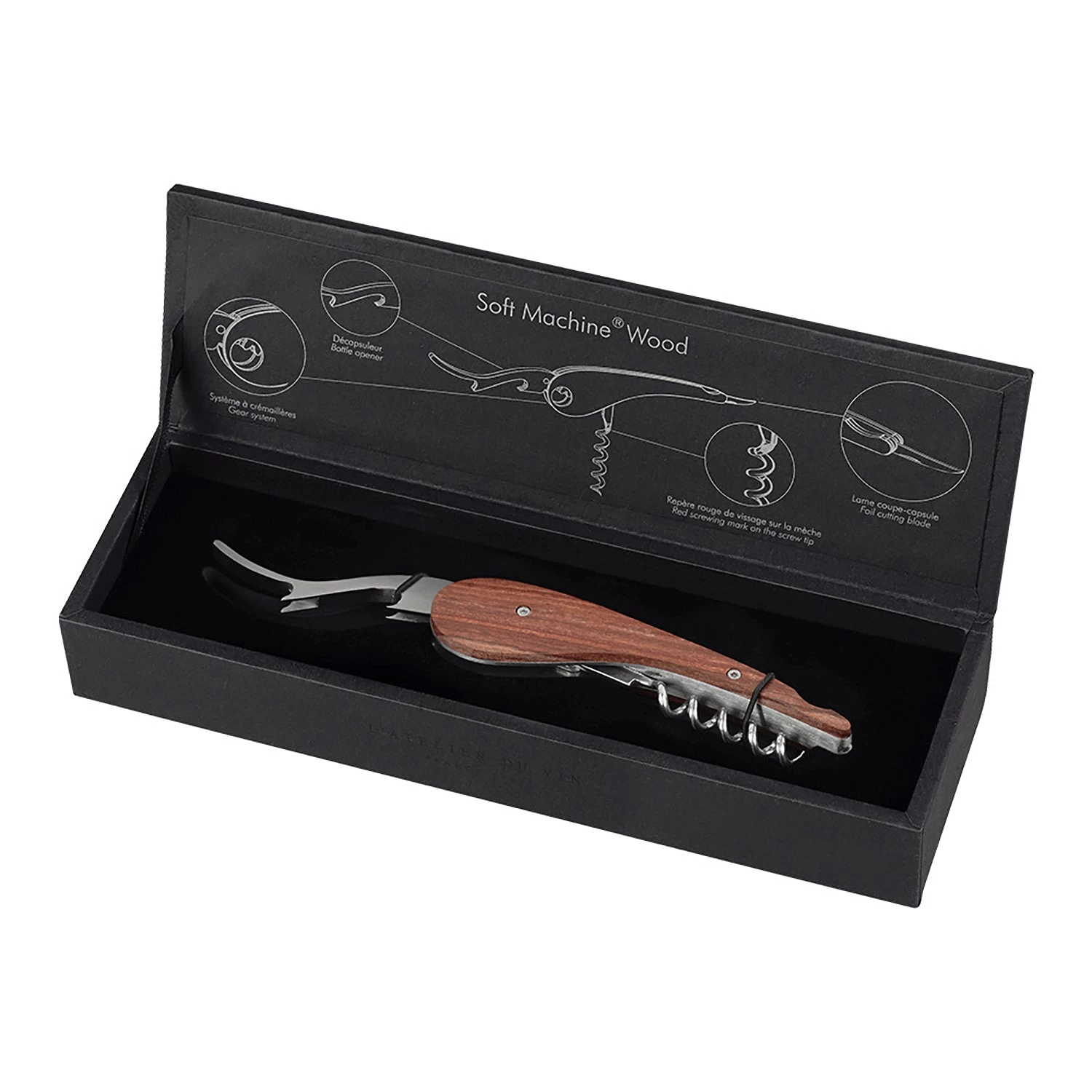 L'Atelier Du Vin - Soft Machine Sommelier Corkscrew In Rosewood - Image 2
