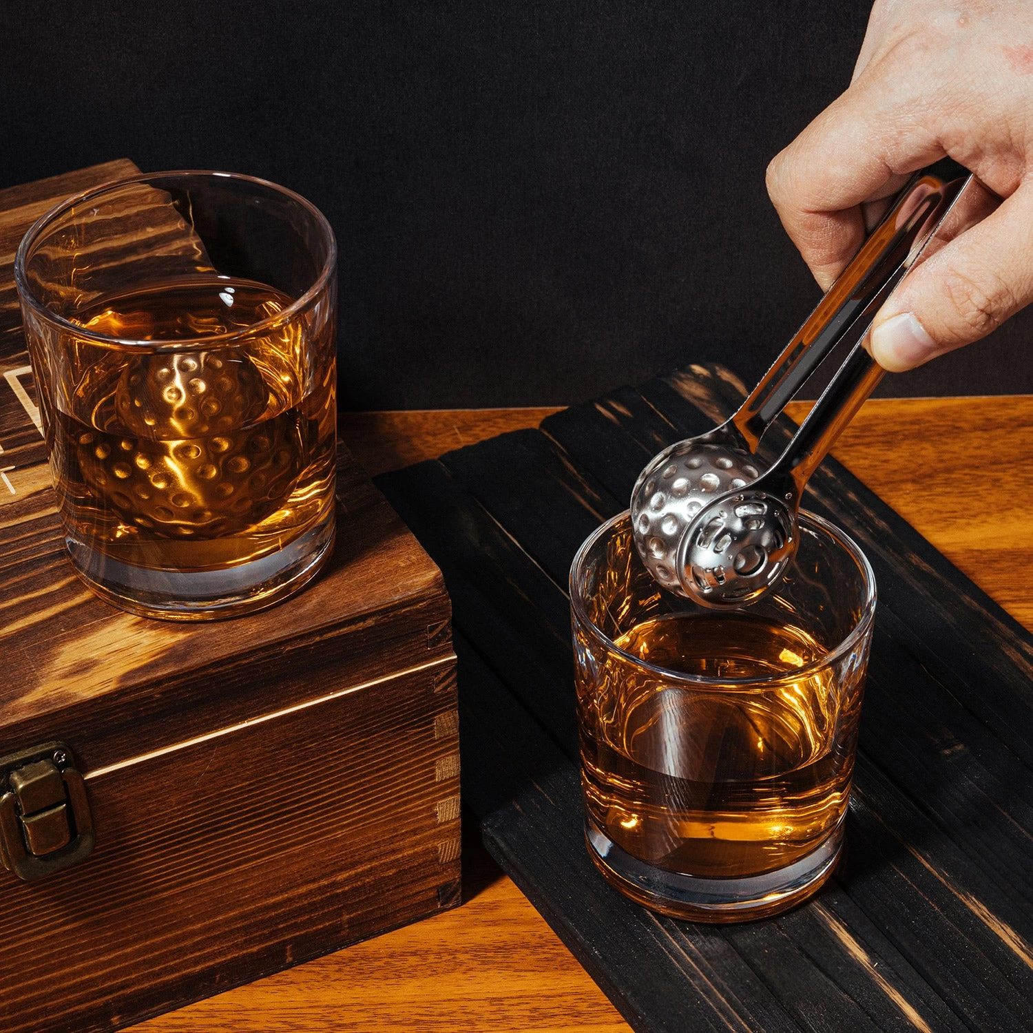 Luxurious Golf Whiskey Bar Gift Set - Image 3