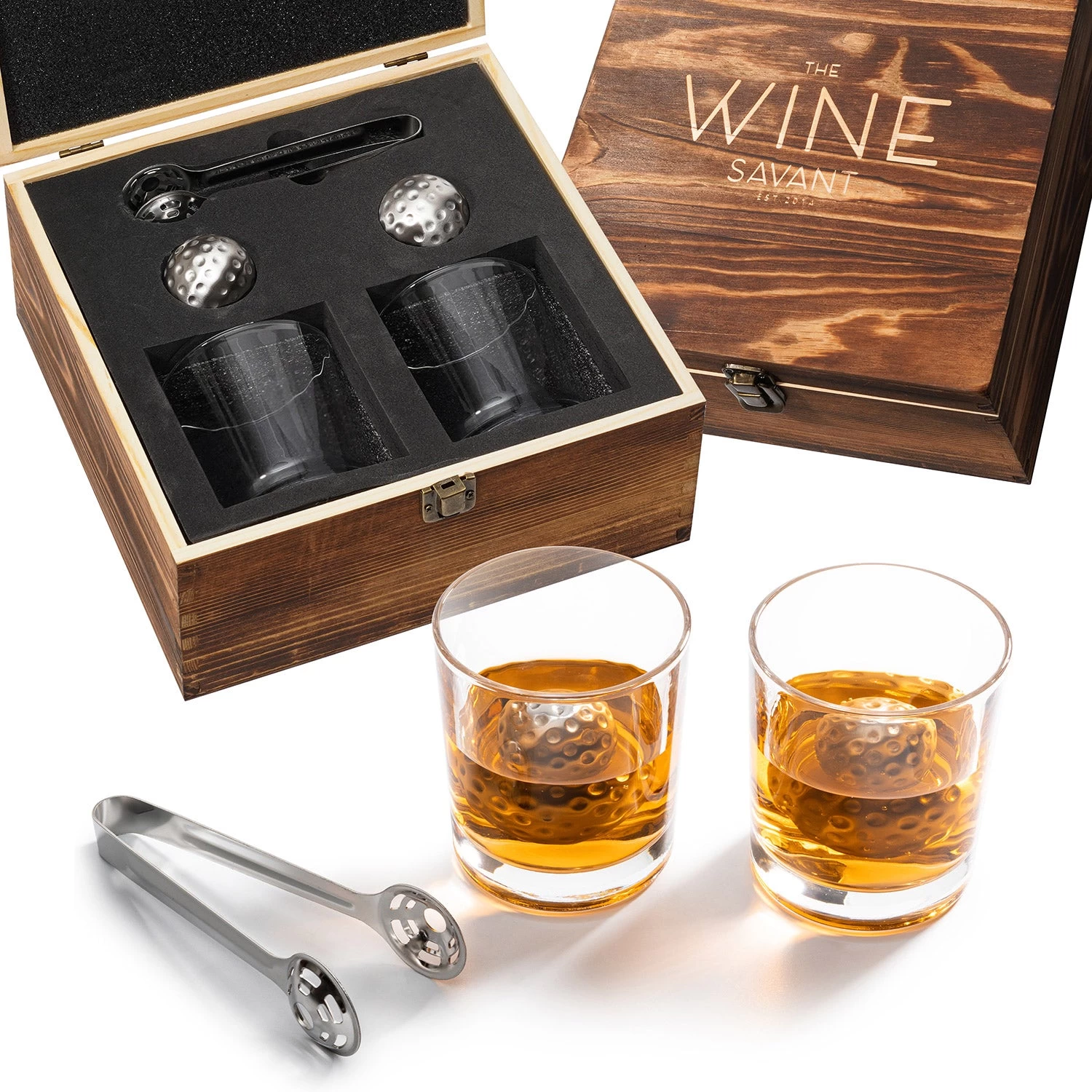 Luxurious Golf Whiskey Bar Gift Set - Image 2