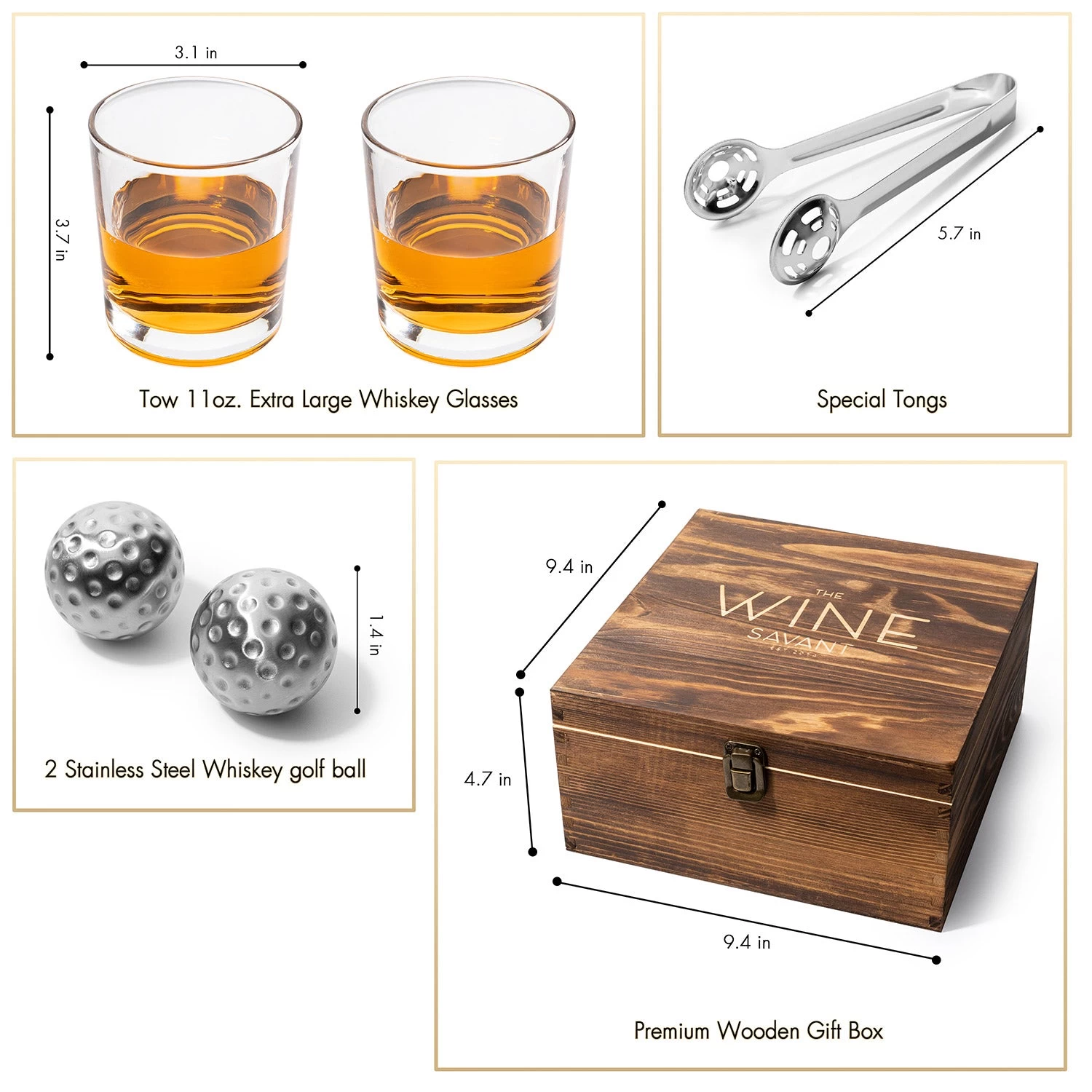 Luxurious Golf Whiskey Bar Gift Set - Image 6