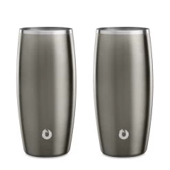 Stainless Steel Beer Glass Set Of 2