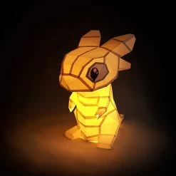 White Baby Dragon 3D Paper Model