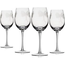Dragonfly Stemmed Whiskey Glasses-Set Of 4