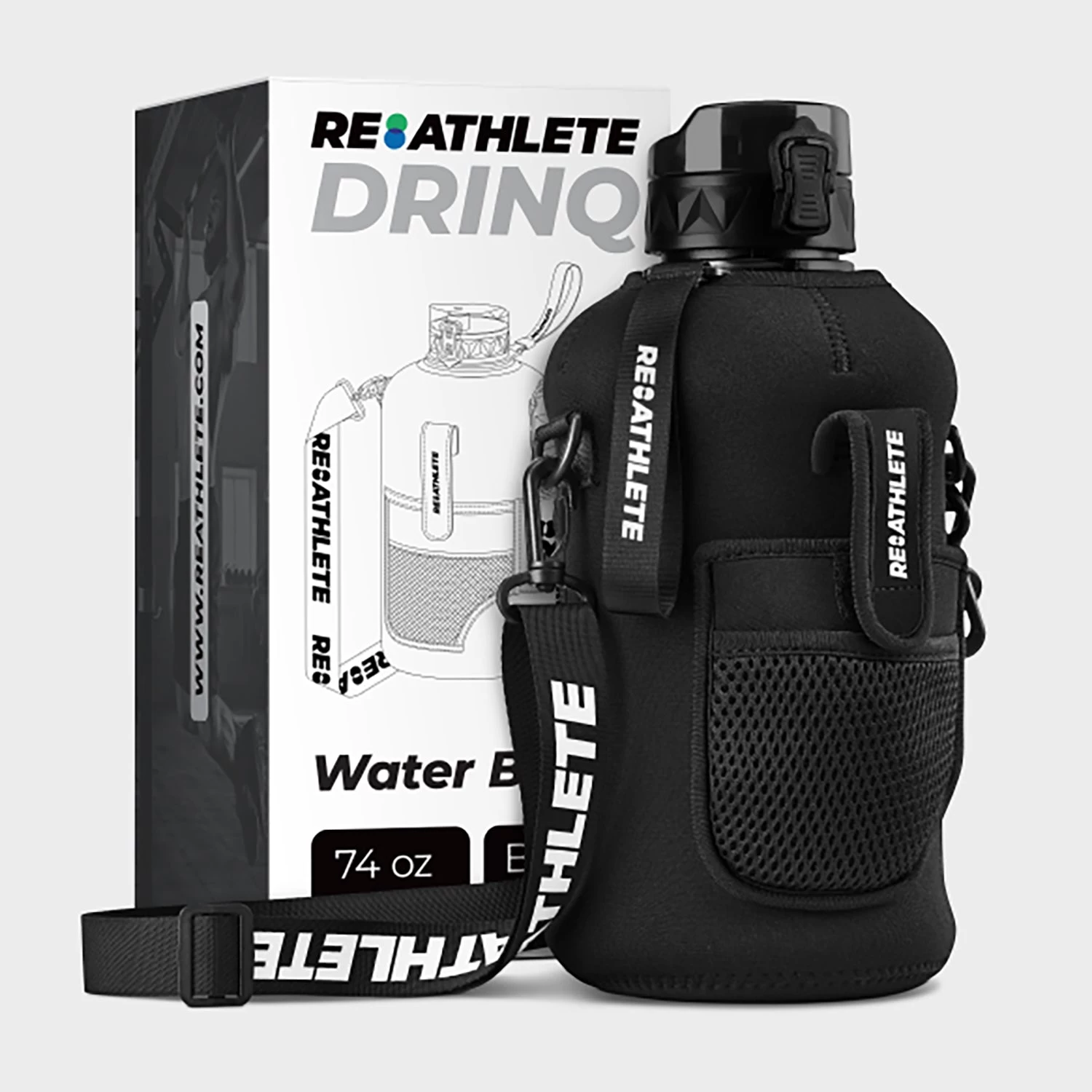 Reathlete DRINQ Half-Gallon Water Bottle With Pockets - Image 10