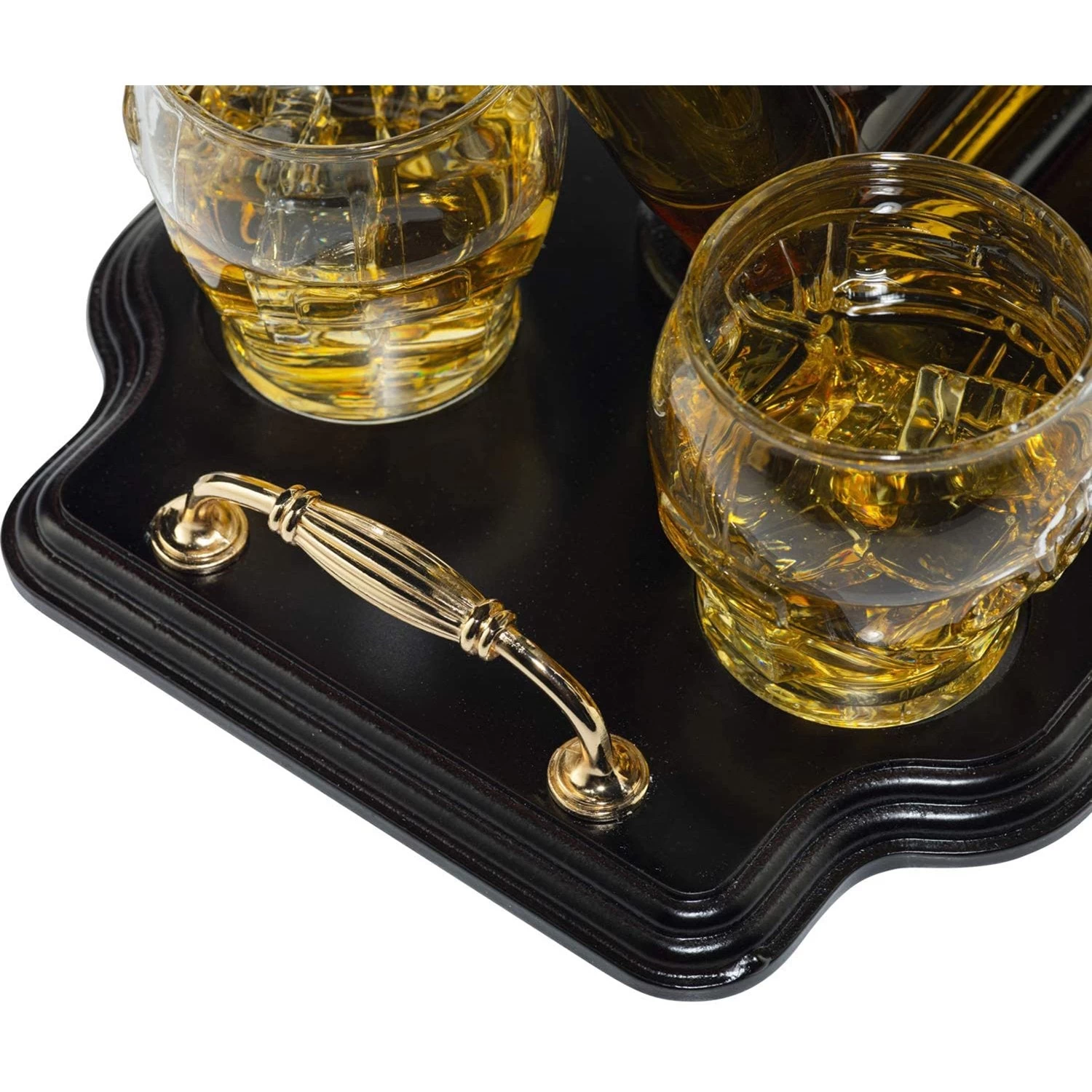 Ice Hockey Whiskey Decanter Set With 4 Helmet Whiskey Glasses - Image 3