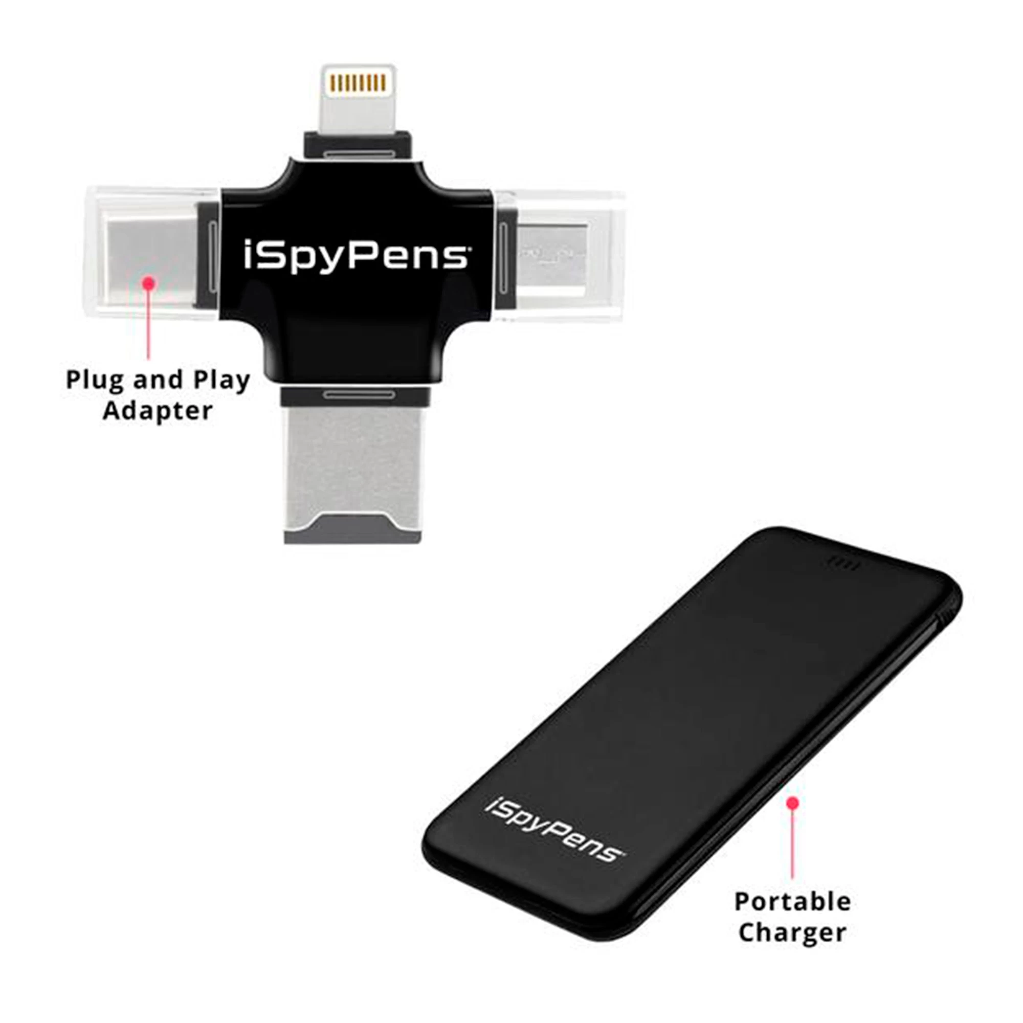 ISpyPen Plug And Play Adapter + Portable Battery - Image 2