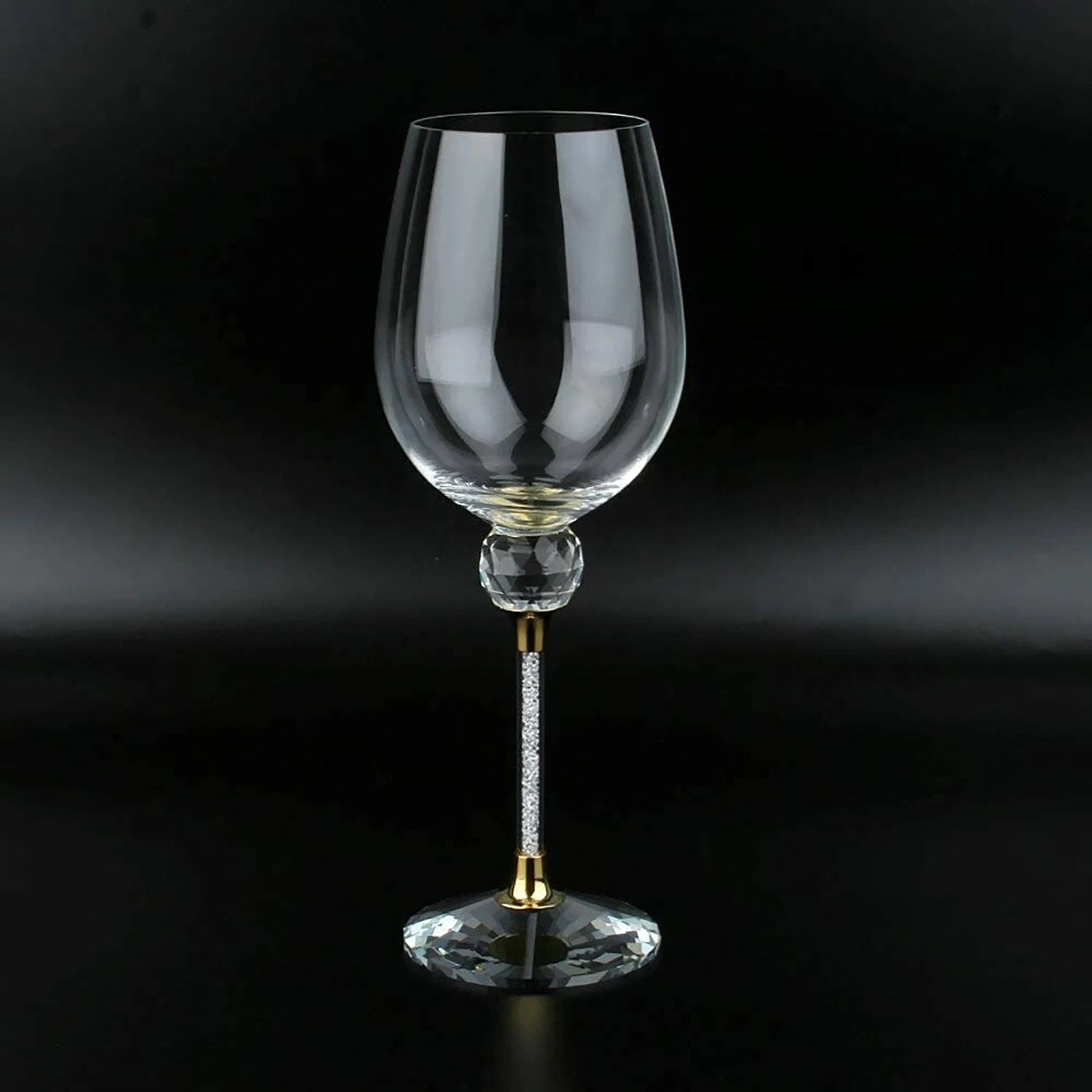 Crystal Ball Diamond Filled Wine Glasses 8 Ounces - Image 8