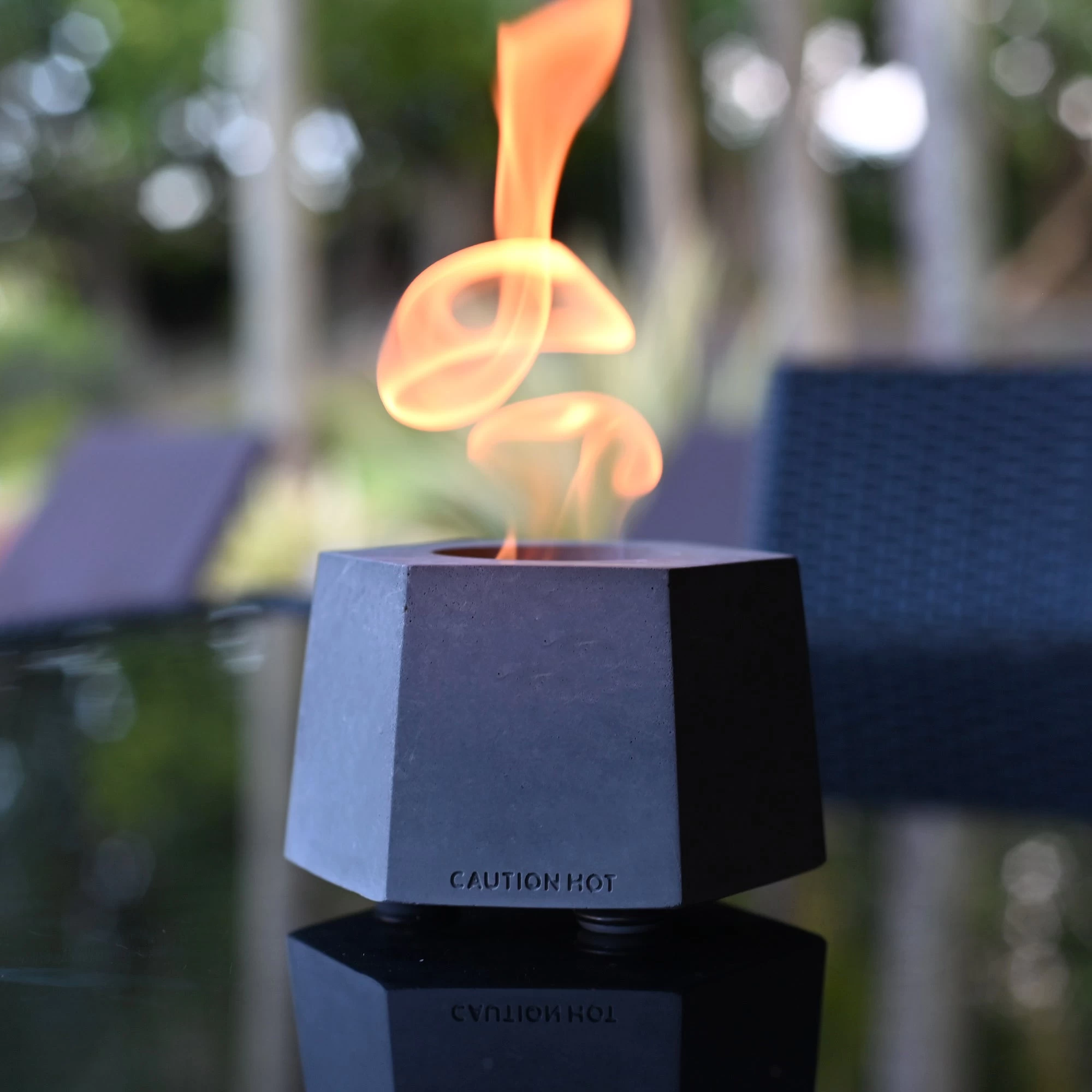 Colsen Hex Tesla Concrete Tabletop Fire Pit - Image 2