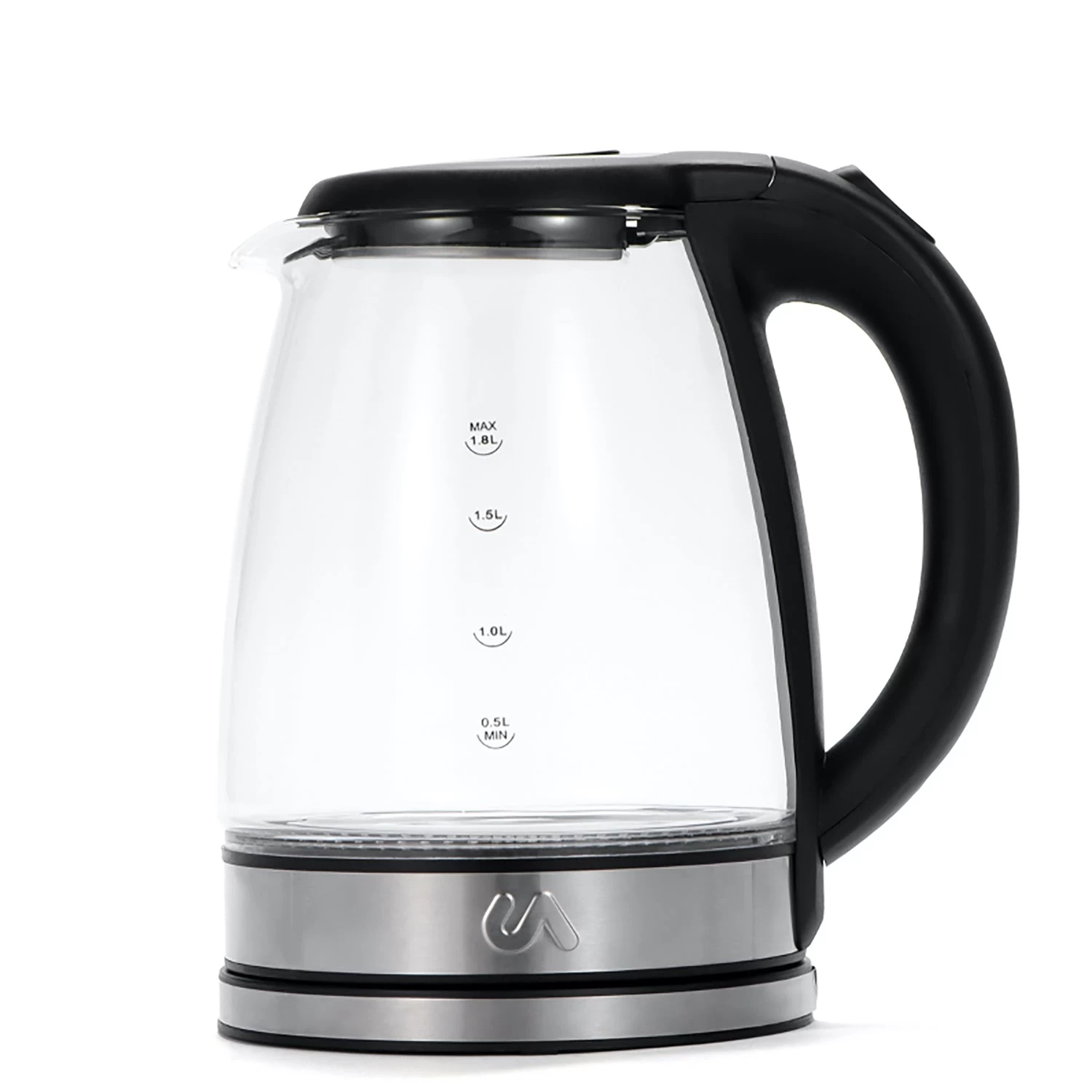 Uber Appliance 1.8L Glass & Stainless Steel Water Boiler, Heater & Electric Tea Kettle - Image 3