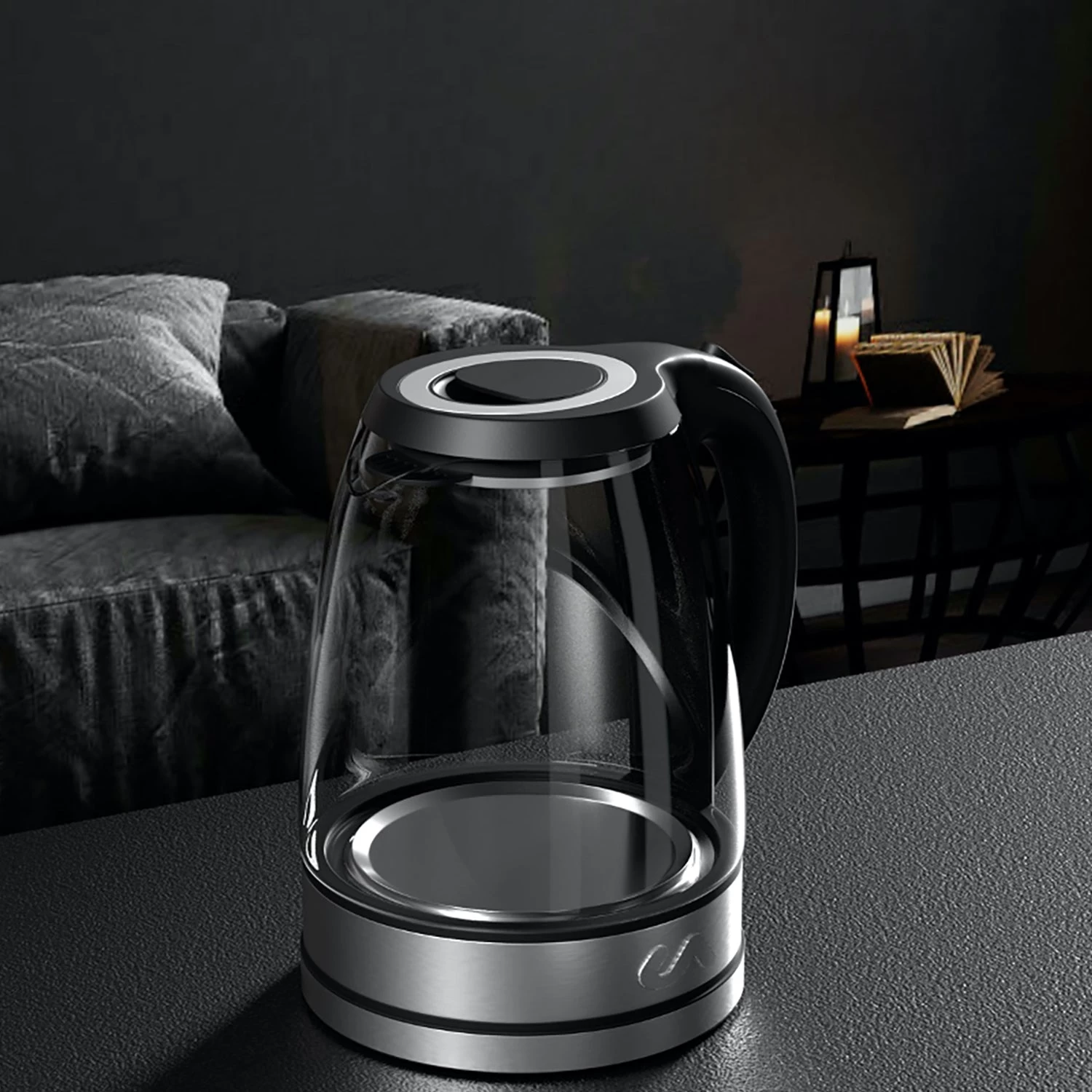 Uber Appliance 1.8L Glass & Stainless Steel Water Boiler, Heater & Electric Tea Kettle - Image 6