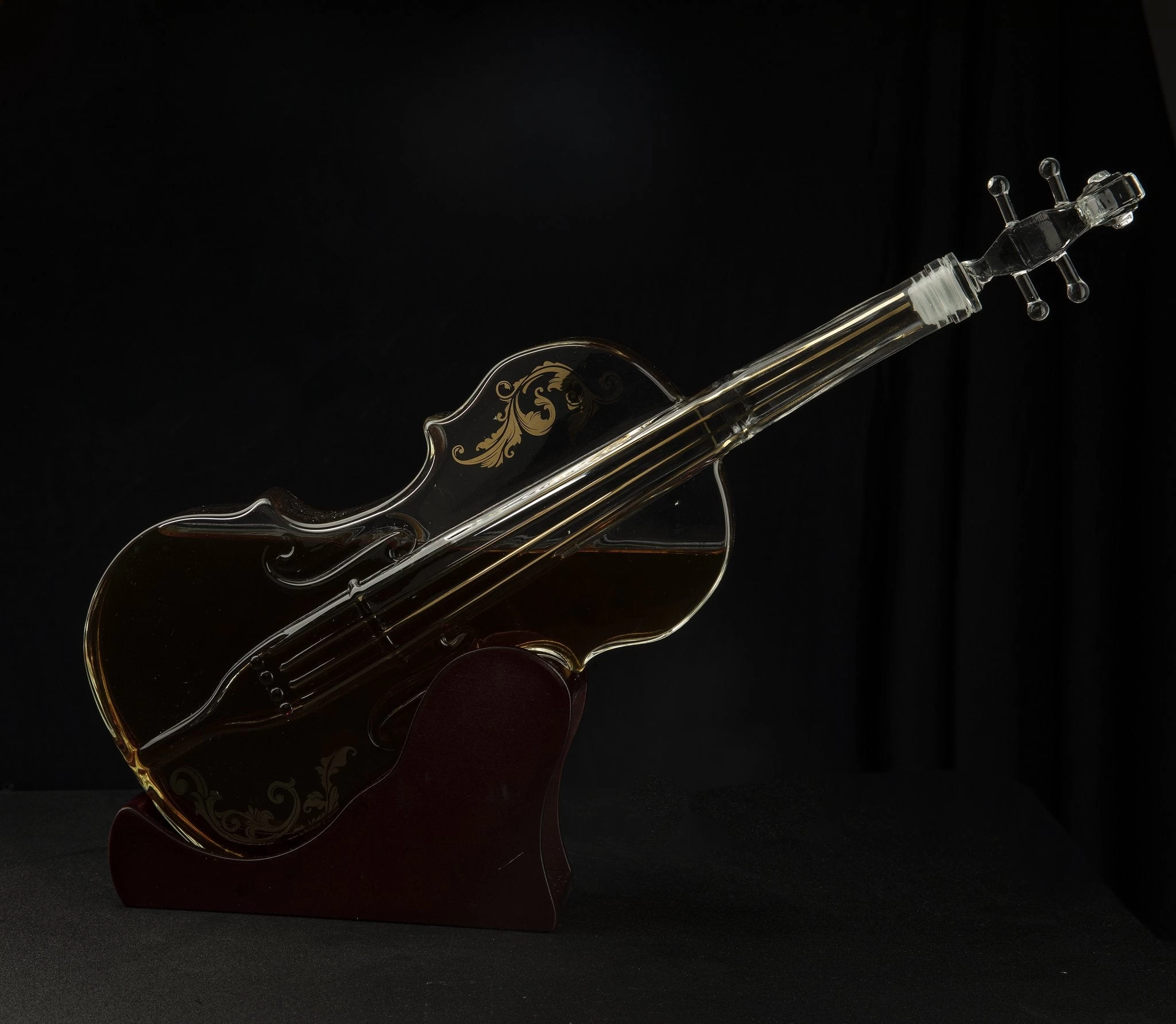 Glass Violin Decanter Set - Image 3