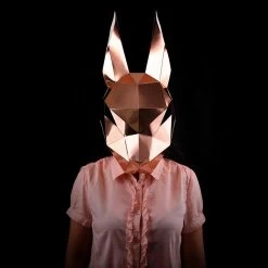 Bunny Rabbit Mask - Rose Gold