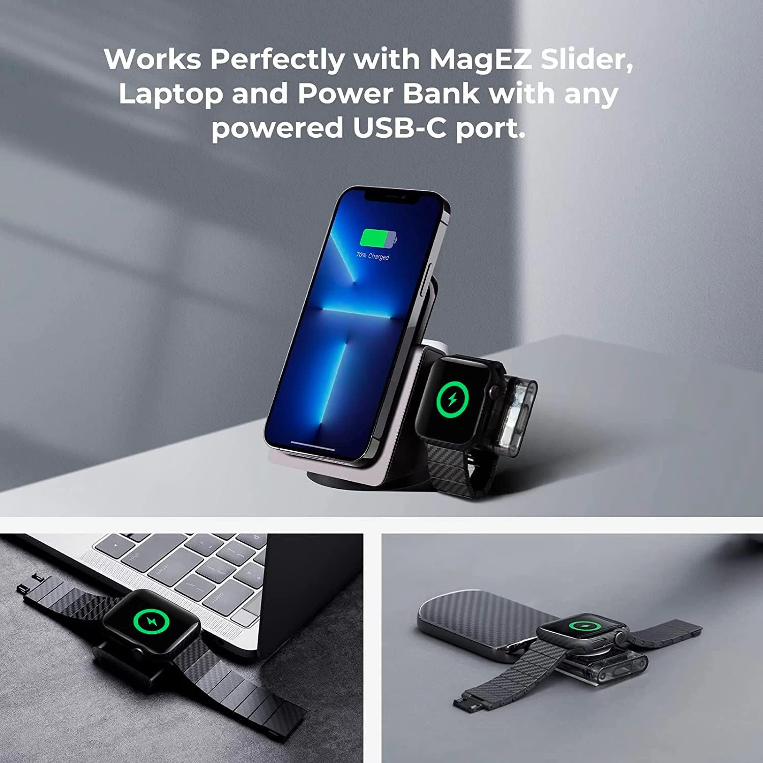 PITAKA Apple Watch Power USB-C Dongle - Image 2