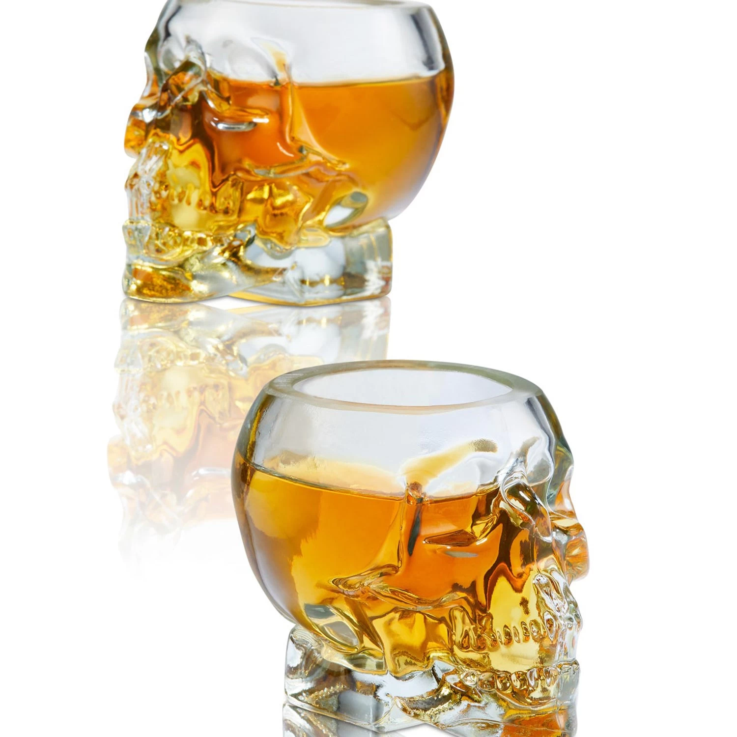 Skull Whiskey Decanter And Matching Skull Glasses Gift Set - Image 3