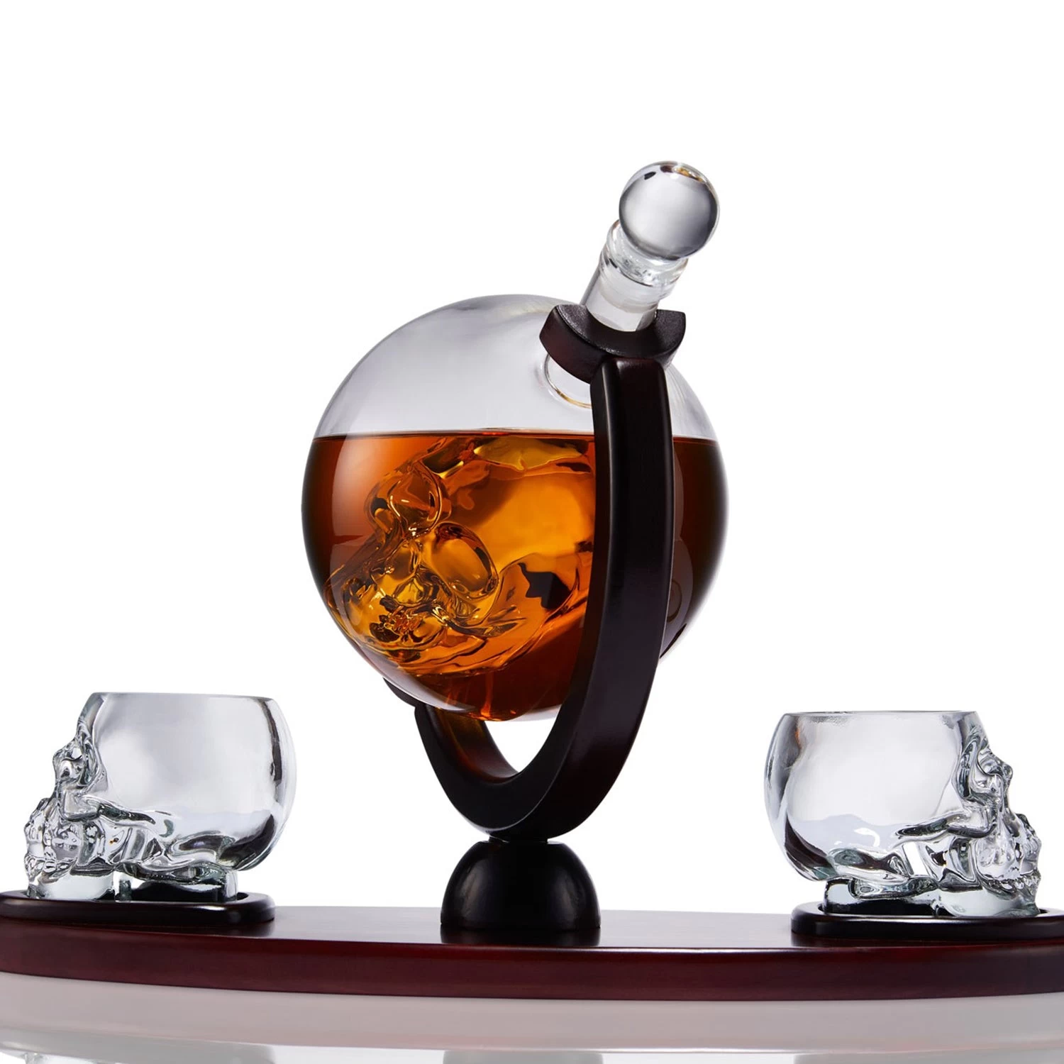 Skull Whiskey Decanter And Matching Skull Glasses Gift Set - Image 7
