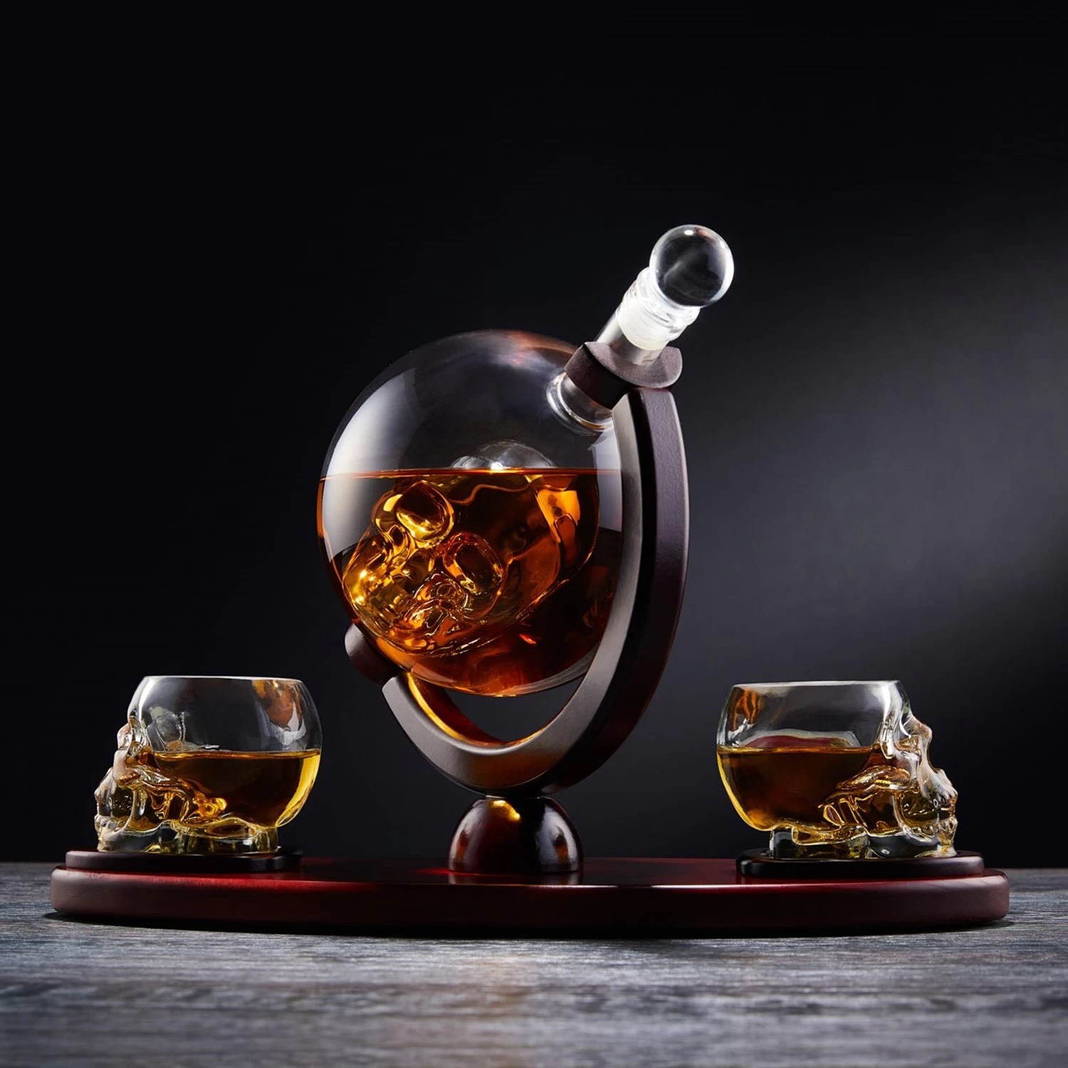 Skull Whiskey Decanter And Matching Skull Glasses Gift Set - Image 8