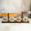 Baseball Bat Whiskey Decanter And 4 Baseball Whiskey Glasses